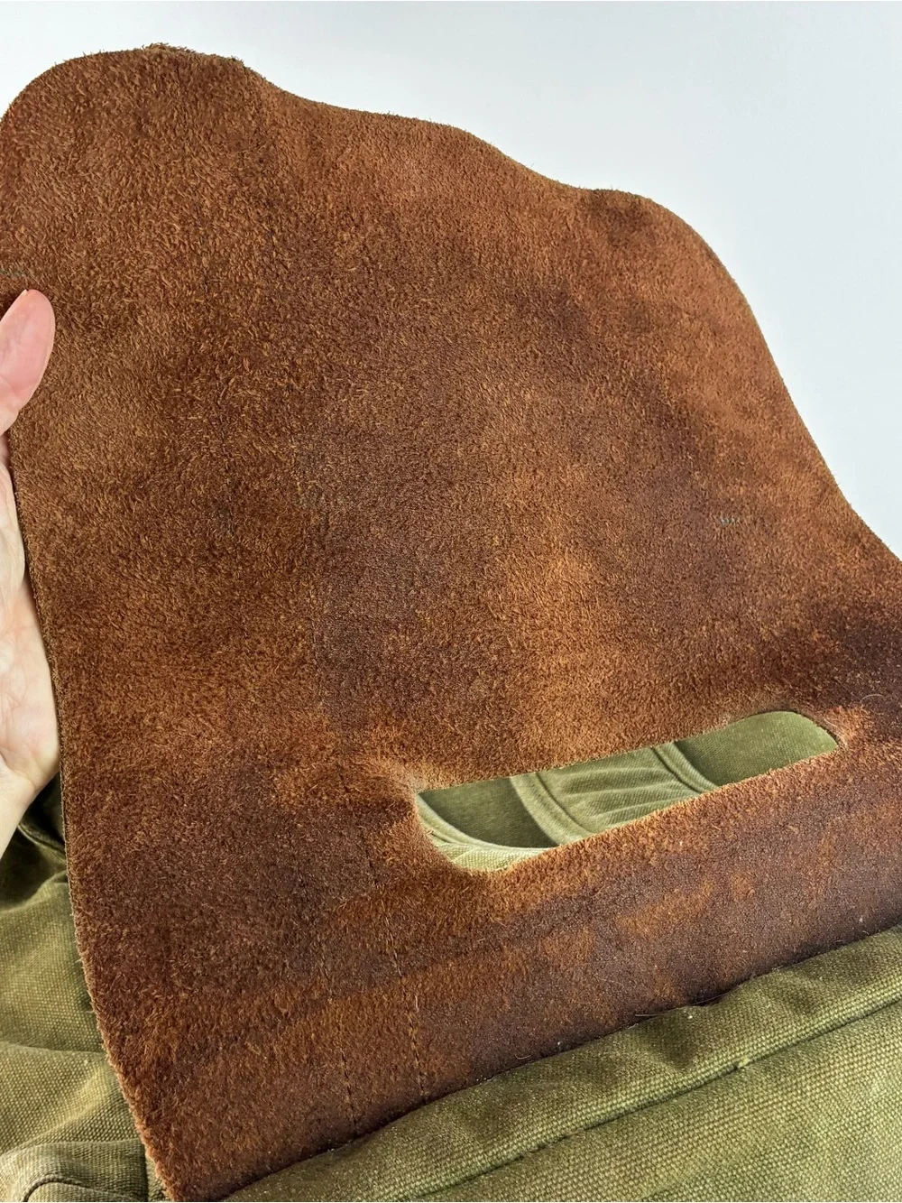 Woosir Vintage Early 2000’s Leather & Heavy Canvas Backpack